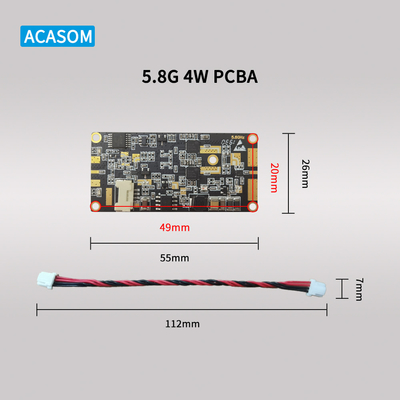 강력한 5W 37dBm RF 신호 부스터 12V PCBA 5.8GHz 및 2.4GHz 무선 범위를 확장