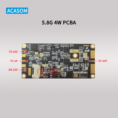 강력한 5W 37dBm RF 신호 부스터 12V PCBA 5.8GHz 및 2.4GHz 무선 범위를 확장