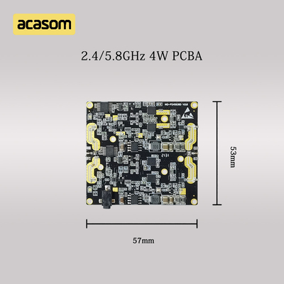 듀얼 밴드 5.8GHz 및 2.4GHz RF 신호 부스터 4W 36dBm DC 12V을위한 PCBA 보드