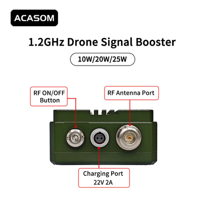 MAX-2 야외 1.2GHz 10W 신호 증폭기 신호 확장기 범위 증강기 타로 1.2G 이미지 전송기
